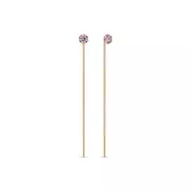 Золотые серьги c фианитами