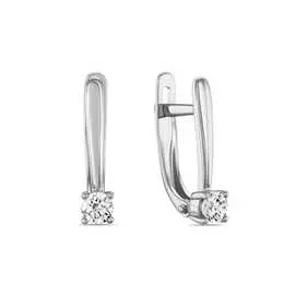 Золотые Серьги c фианитами