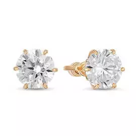 Золотые Серьги c фианитами