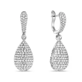 Золотые Серьги c цветными сапфирами