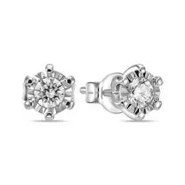 Золотые Серьги c цветными сапфирами