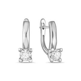 Золотые серьги c сваровски