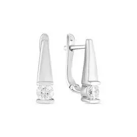 Золотые серьги c сваровски