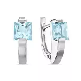 Золотые Серьги c топазами