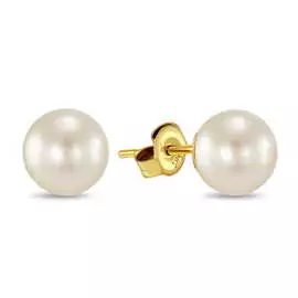 Золотые серьги c жемчугом