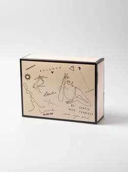 Упаковка ⭐️ Подарочная коробка с тату-рисунками ⭐️