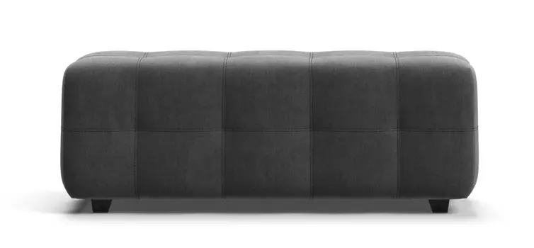 Банкетка BOSS велюр Monolit серая