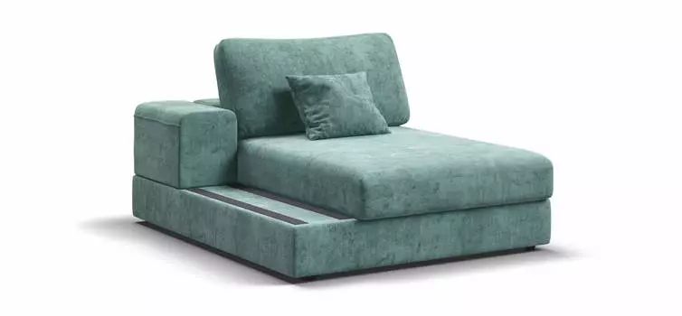 BOSS MODOOL SE оттоманка левая шенилл Gloss минт