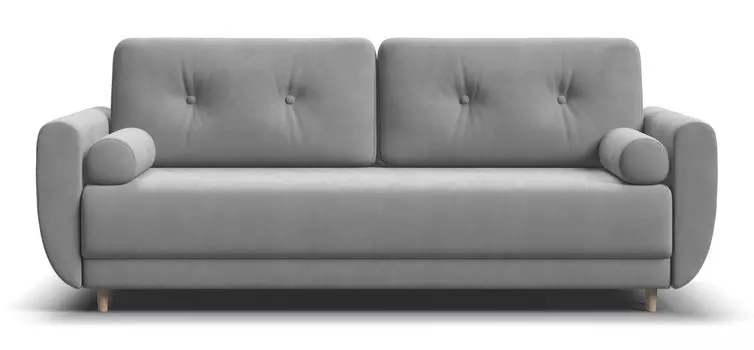 Диван Астон NEW велюр Monolit сталь