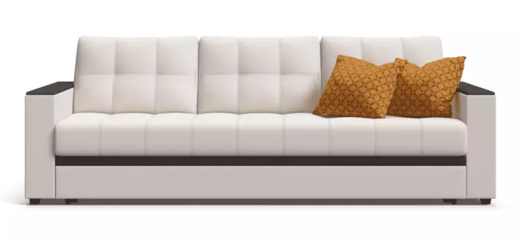Диван Атланта Люкс экокожа белый