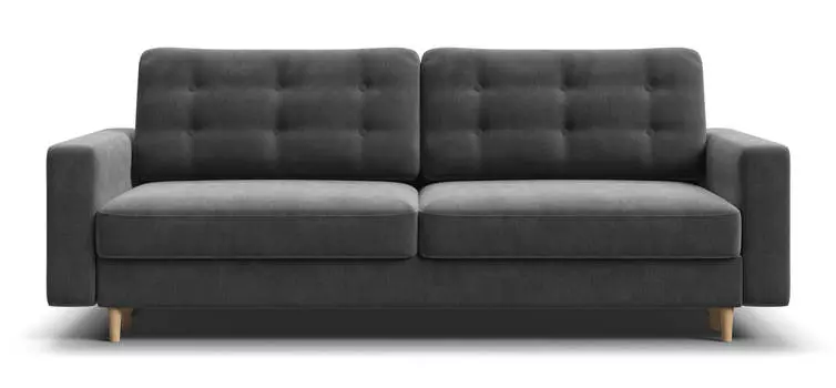 Диван BOSS 2.0 SKANDY велюр Monolit серый