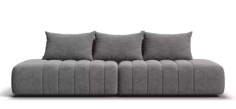 Диван Босс Твин прямой Велюр Royal стоун