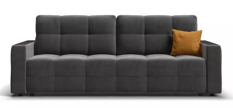 Диван Денди велюр Monolit серый