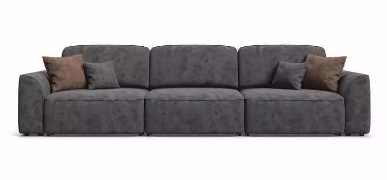 Диван KING MAX SE велюр Alkantara серый