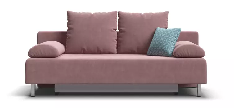 Диван Мадрид MINI 2.0 НПБ велюр Monolit роуз