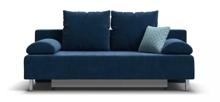 Диван Мадрид MINI 2.0 НПБ велюр Monolit синий