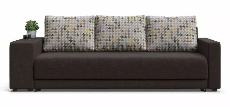 Диван Нью-Йорк рогожка Malmo мозайка, шоколад