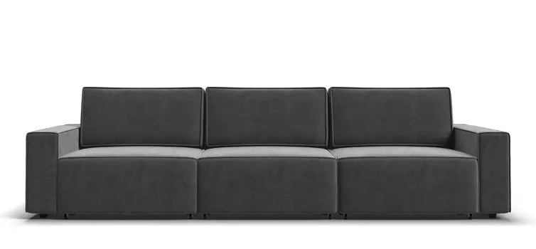 Диван Оскар MAX велюр Monolit серый