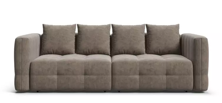 Диван с подлокотниками BOSS ONE MODOOL Велюр Royal тауп NEW