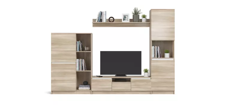 Гостиная Сплит 290 Дуб Сонома, Белый снег