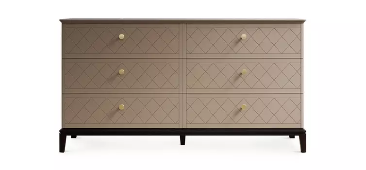 Комод Берген Дуб Венге, Бежевый