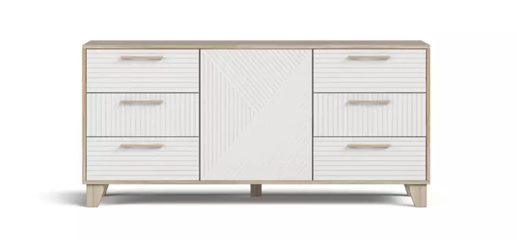 Комод OLAF 150 Сонома, Камень белый