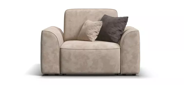 Кресло KING MODOOL Велюр Alkantara пепел