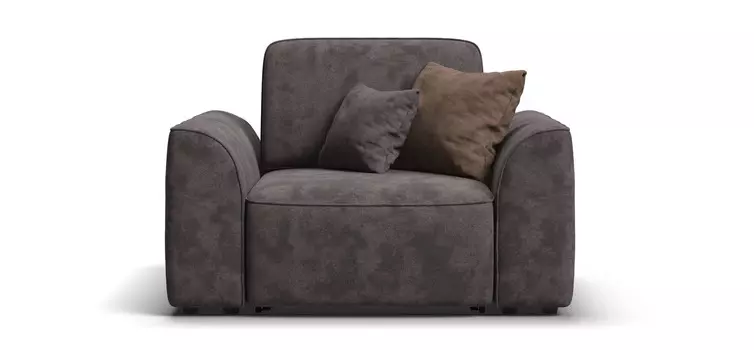 Кресло KING MODOOL Велюр Alkantara серый