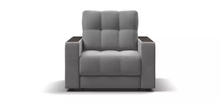 Кресло-кровать BOSS 2.0 велюр Monolit сталь