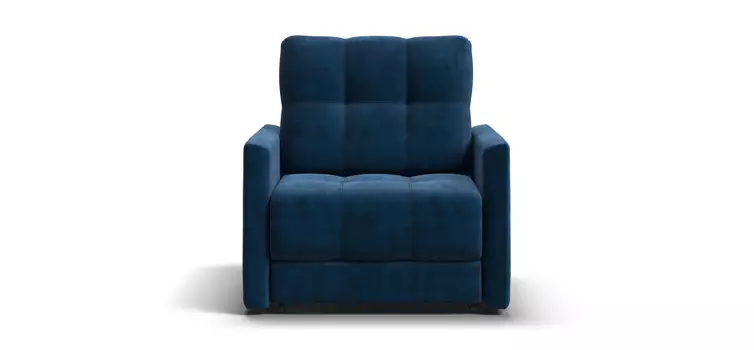 Кресло-кровать BOSS LOFT велюр Monolit синий