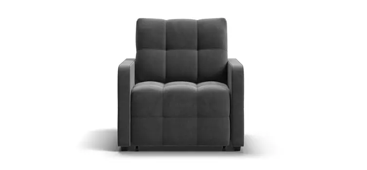 Кресло-кровать Денди Слим велюр Monolit серый