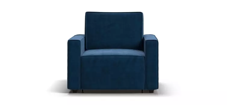 Кресло-кровать Оскар велюр Monolit синий
