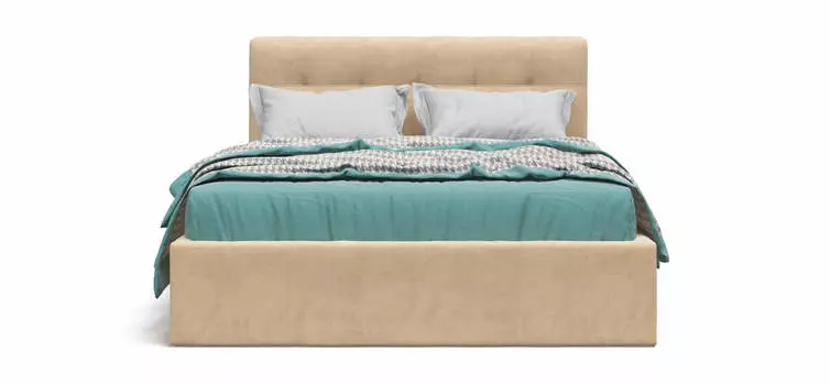 Кровать Белла 140*200 велюр Monolit санд