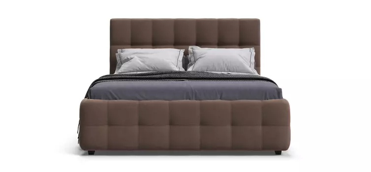 Кровать Босс 160*200 Про велюр Monolit мокко