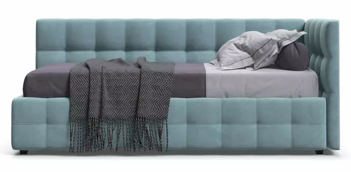 Кровать BOSS mini NEW велюр Monolit аква