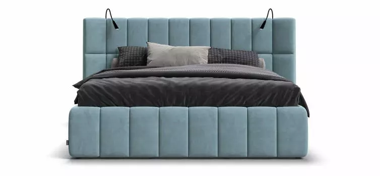 Кровать BOSS.XO велюр Monolit аква