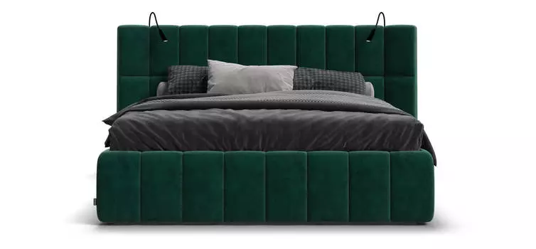 Кровать BOSS.XO велюр Monolit грин