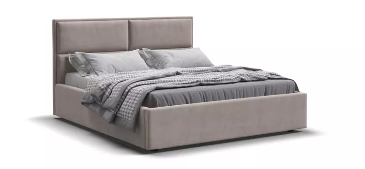 Кровать MILA 160 велюр Monolit латте