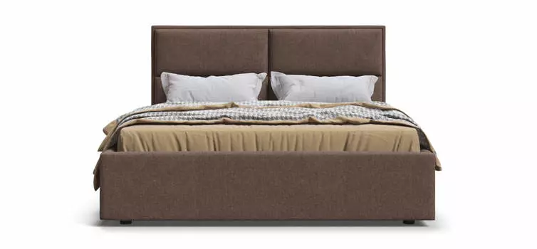 Кровать MILA шенилл Soro браун