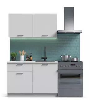 Кухонный гарнитур Люкс-120 белый снег