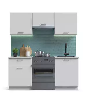 Кухонный гарнитур Люкс-180 белый снег