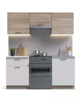 Кухонный гарнитур Люкс-180 Лайт Сонома