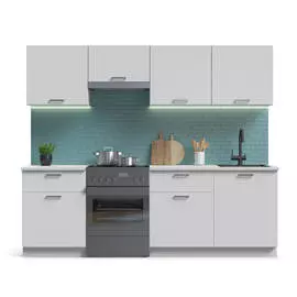 Кухонный гарнитур Люкс-240 белый снег
