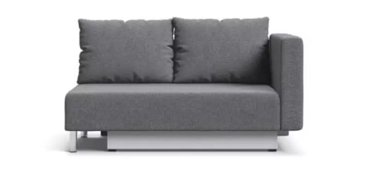 Кушетка Леон рогожка Malmo серый