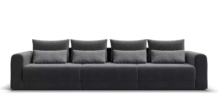 Модульный диван РИЧМОНД MODOOL MAX Вельвет CORD графит