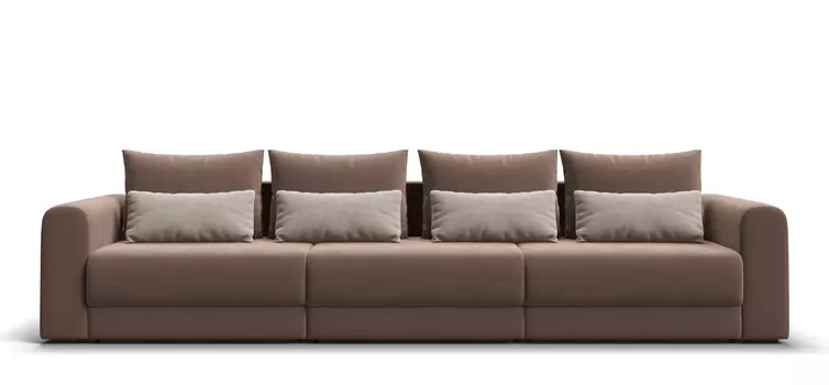 Модульный диван РИЧМОНД MODOOL MAX Велюр Monolit мокко