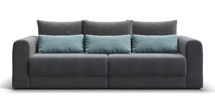 Модульный диван РИЧМОНД MODOOL Велюр Monolit серый