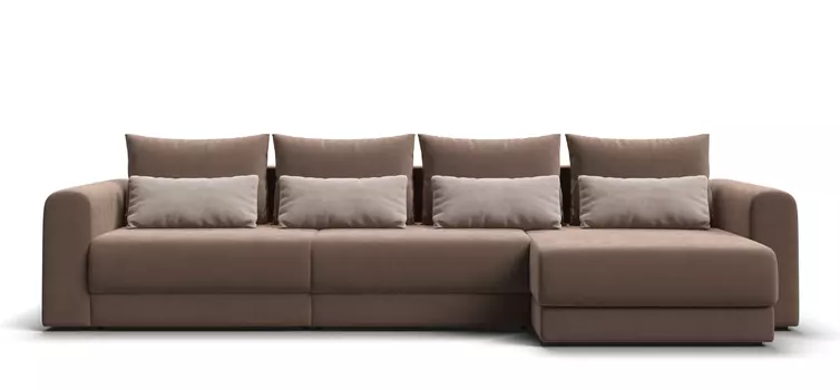 Модульный угловой диван РИЧМОНД MODOOL MAX Велюр Monolit мокко