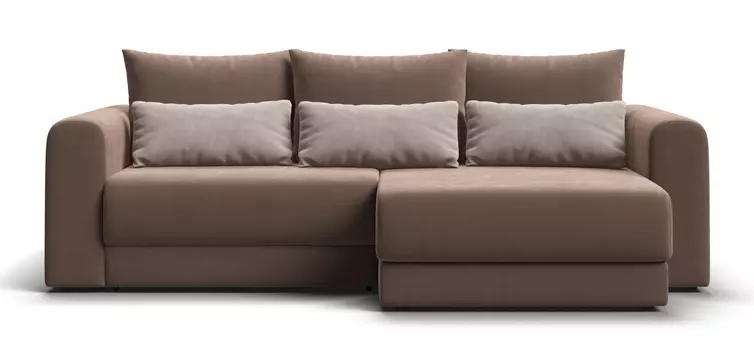 Модульный угловой диван РИЧМОНД MODOOL Велюр Monolit мокко