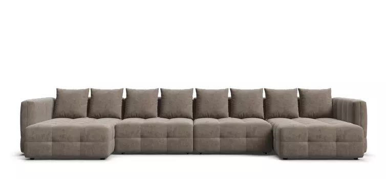 П-образный диван BOSS ONE MODOOL Велюр Royal тауп NEW